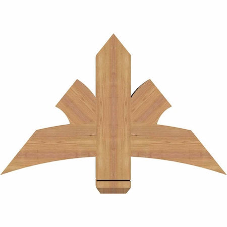 Ekena Millwork Davenport Timber Gable Bracket, Western Red Cedar, 36"W x 23"H x 5 1/2"D x 5 1/2"F, 15/12 Pitch GBW036X23X0606DAV00SWR